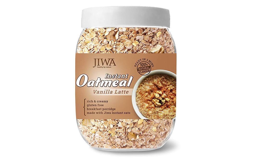 Jiwa Instant Oatmeal Vanilla Latte   Jar  800 grams